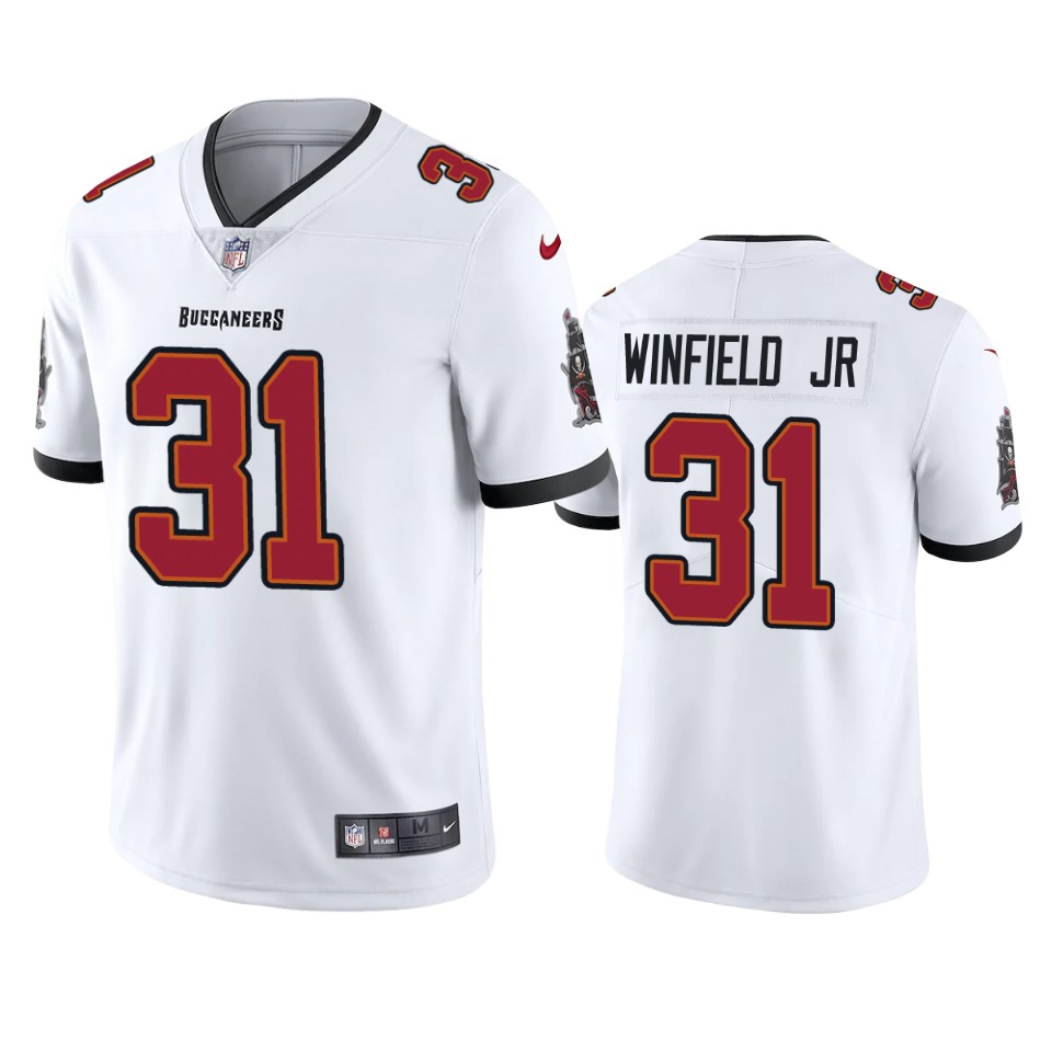 Men Nike Tampa Bay Buccaneers #31 Antoine Winfield Jr. White 2020 NFL Draft Vapor Limited Jersey->tampa bay buccaneers->NFL Jersey